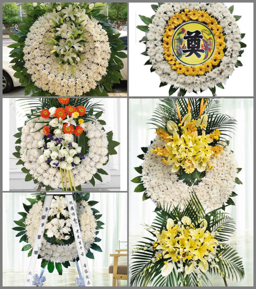 山西运城闻喜县凹底镇上宽峪村花圈速递
